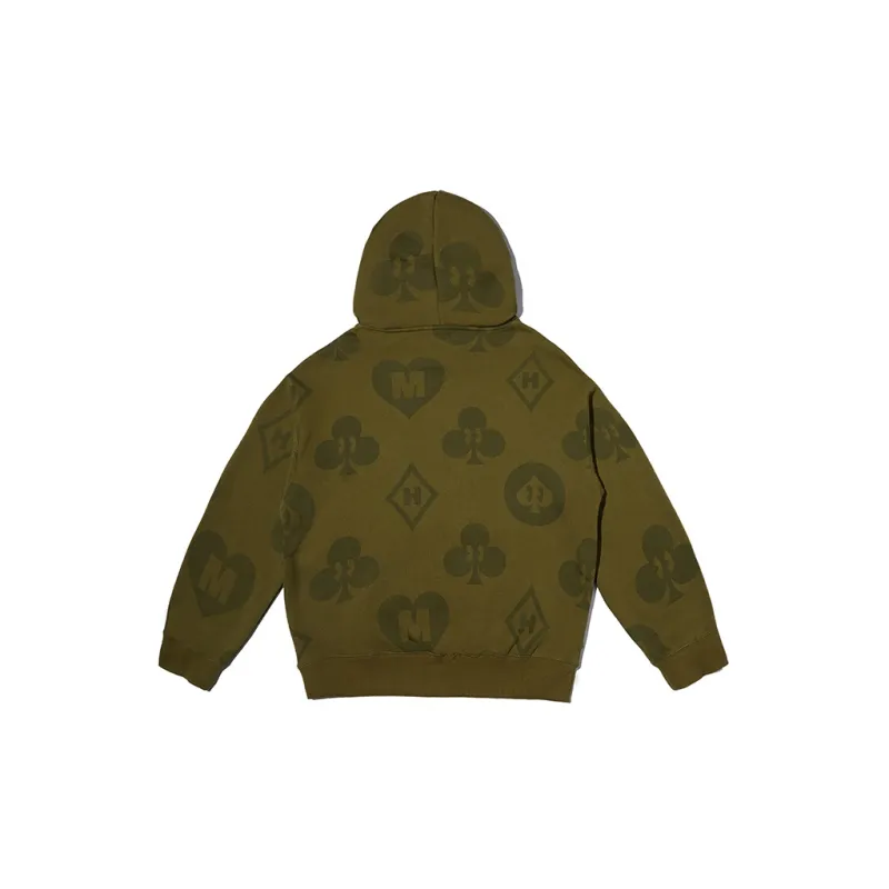 MAKE HAPPINESS Sweatshirts Men Army Green-1