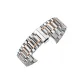 [Curved Interface]Three-Link Steel Band-Rose Gold