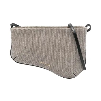 Manu Atelier Curve Edge Zipped Shoulder Bag