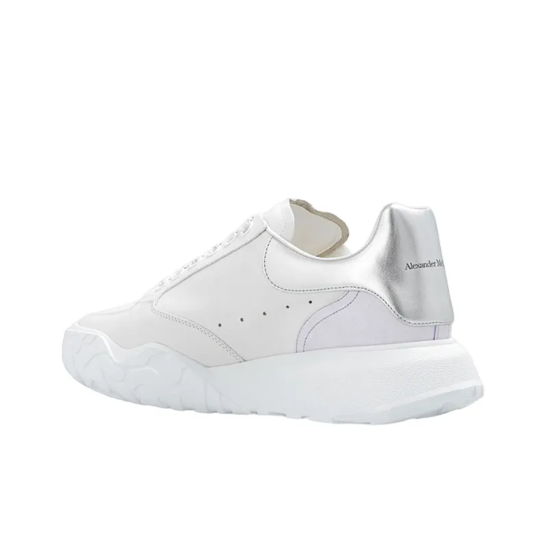 Alexander McQueen Court Trainer 'White Silver' Women's-3