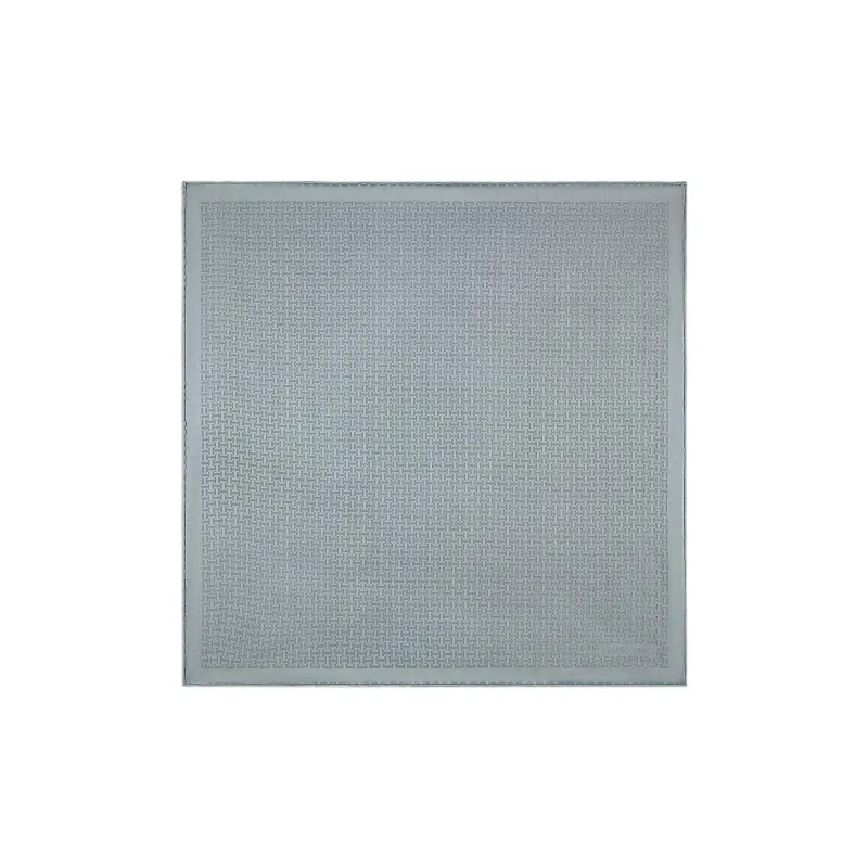 HERMES Silk Scarves Men Pearl Shell Gray-0