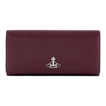 Vivienne Westwood Leather Card Holder Women's Burgundy