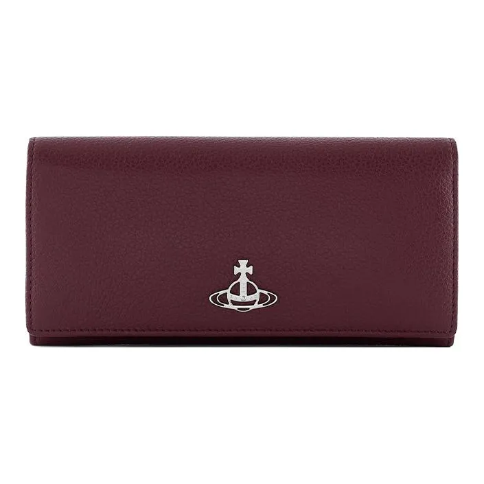 Vivienne Westwood Leather Card Holder Women's Burgundy-0
