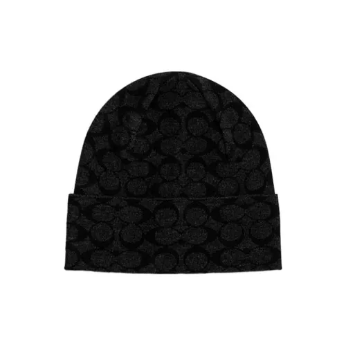 COACH Beanies Men Black