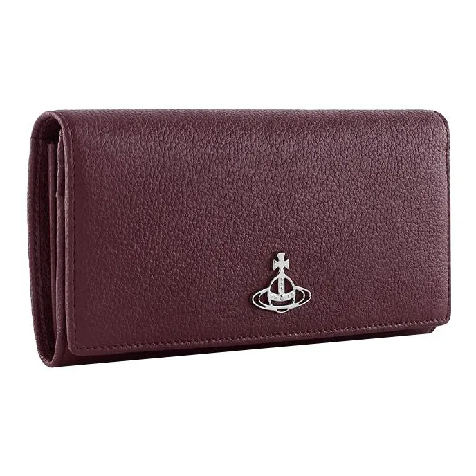 Vivienne Westwood Leather Card Holder Women's Burgundy-1