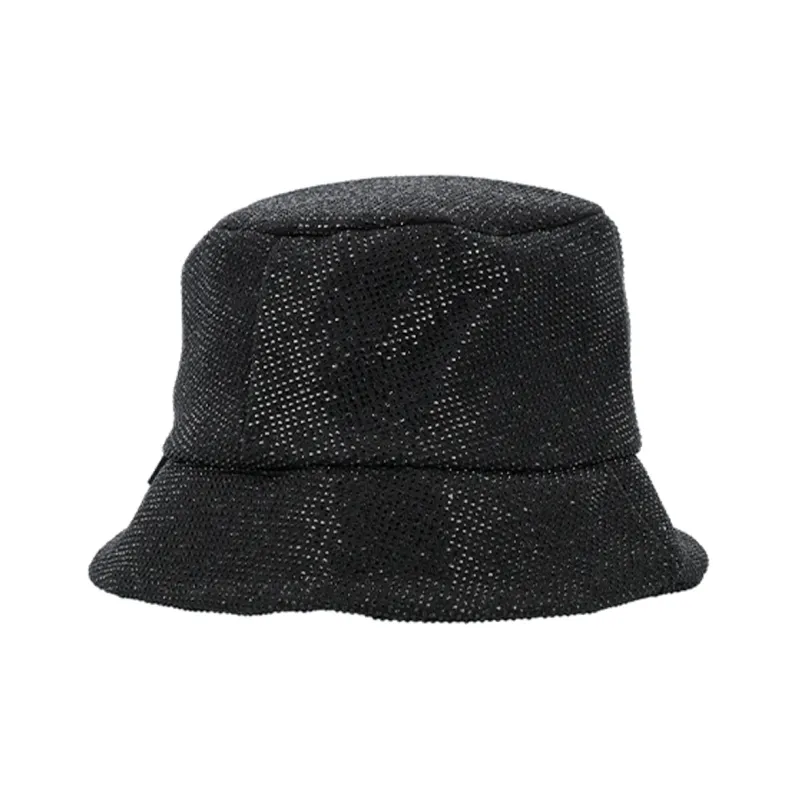 PALM ANGELS Palm patch Rhinestone Bucket Hat-2
