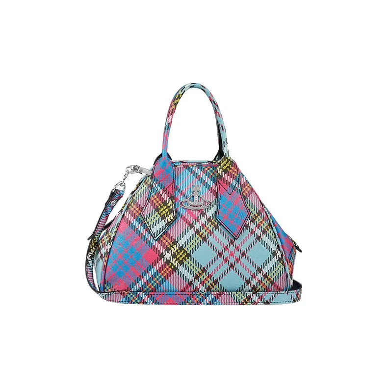 Vivienne Westwood PU Shoulder Bag, Crossbody Bag, Handbag Small Size Women's Blue/Pink-0