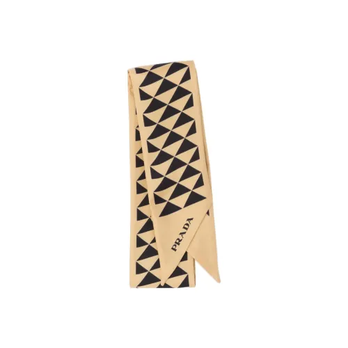 PRADA Triangle-logo Twill Scarf