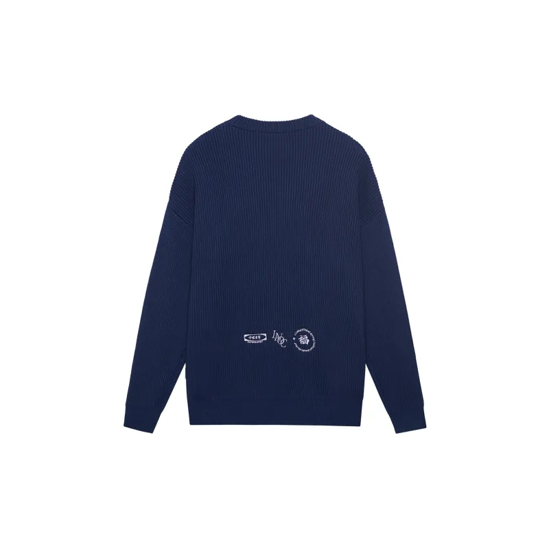 LiNing Sweaters Unisex Dark Ship Blue-1