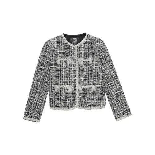 PAPERLLL Jackets Women's Black/White Plaid