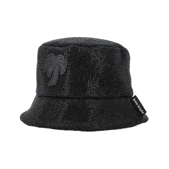 PALM ANGELS Big Palm Embellished Bucket Hat