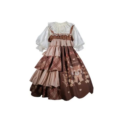 Asleep Townlet Lolita Dresses Women's Multicolor