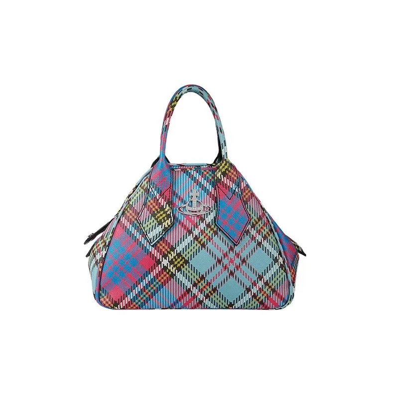Vivienne Westwood PU Shoulder Bag, Crossbody Bag, Handbag Small Size Women's Blue/Pink-1