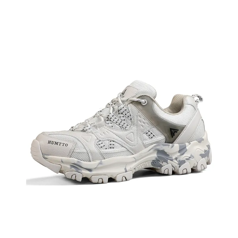HUMTTO Shock Absorbers With Slip Resistant And Abrasion Resistant Properties Low Top Outdoor Shoes Women's White-1