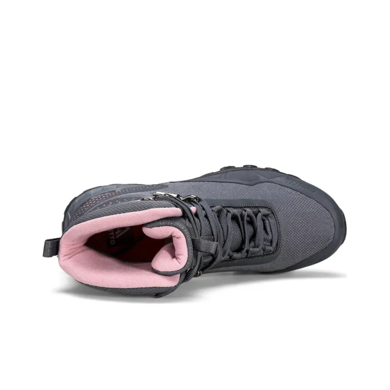 HUMTTO Lightweight, Wear resistant, And Non slip High Top Outdoor Shoes Women's Gray Pink-2