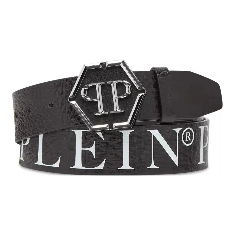 PHILIPP PLEIN Hexagon logo Buckle Belt-0