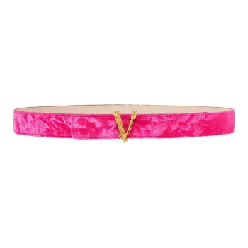 VERSACE Leather Belts Women's Pink