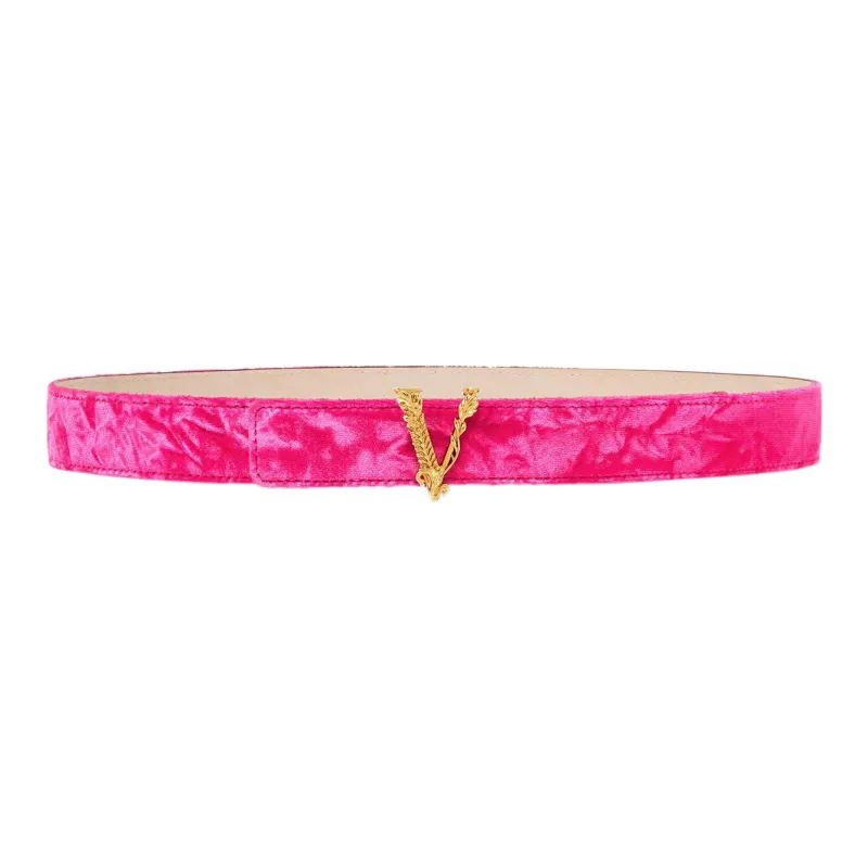 VERSACE Leather Belts Women's Pink-0