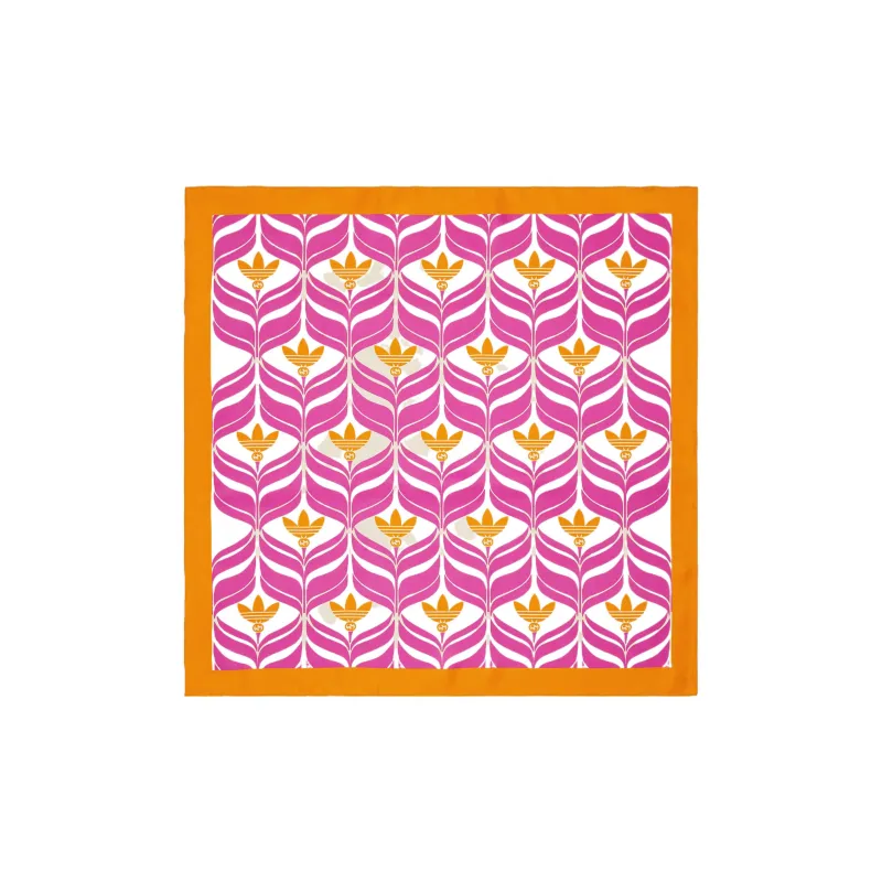 Adidas X GUCCI Silk Scarves Women's Purple/Orange-0
