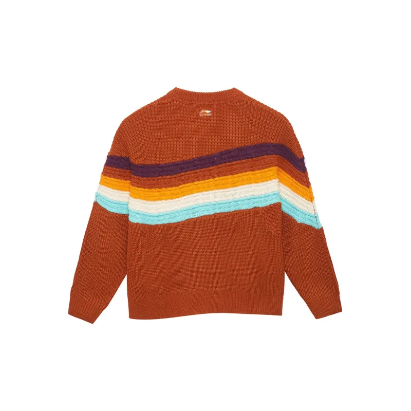 LiNing Sports Life Collection Sweater Women's Ochre Brown-1