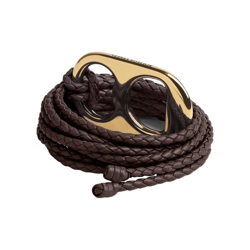 Balenciaga Leather Belts Women's Brown-1