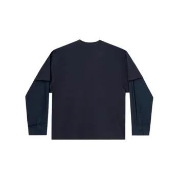 Balenciaga T Shirt Regular Fit Men's Navy Blue