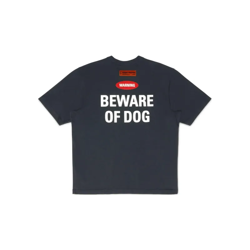 HERON PRESTON Beware Of Dog Crewneck T Shirt-1