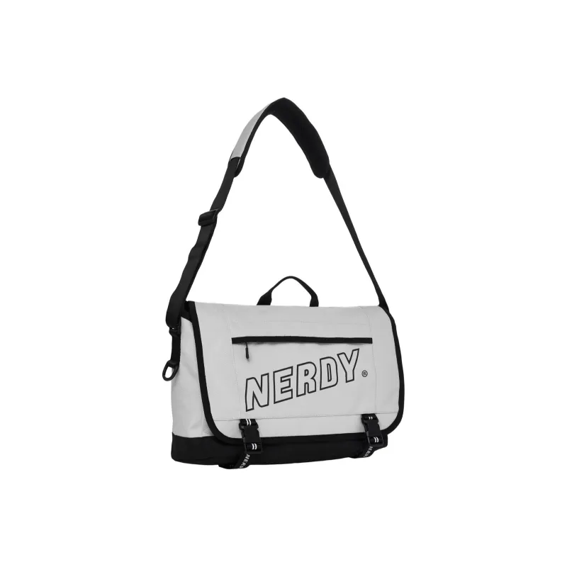 NERDY Polyester Messenger Bag Handbag Shoulder Bag Crossbody Bag Unisex Gray-1
