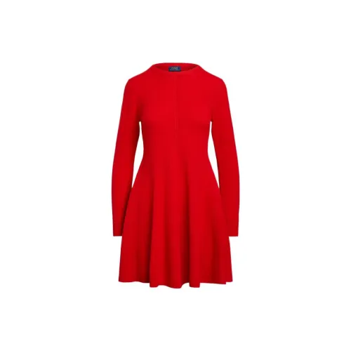 Polo Ralph Lauren SS23 Lunar New Year Collection Long-Sleeved Dresses Women's Red