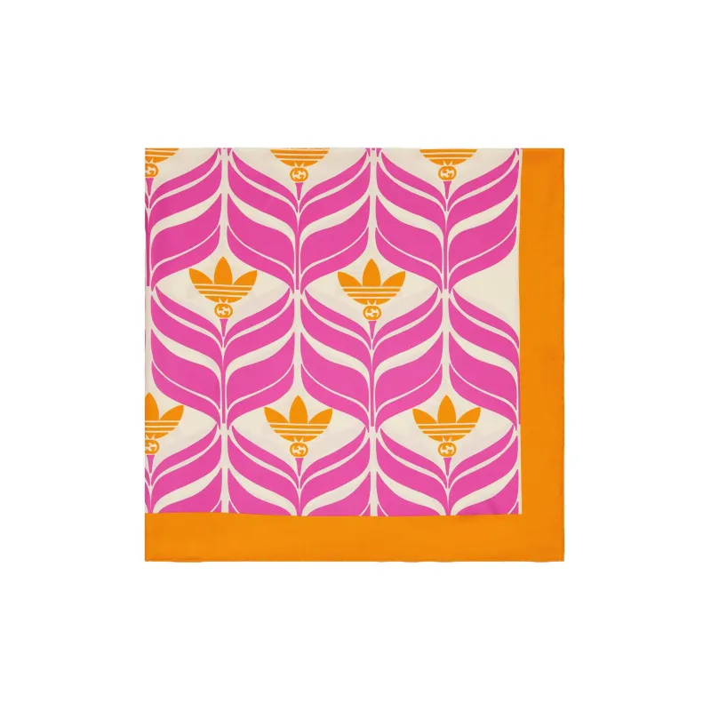 Adidas X GUCCI Silk Scarves Women's Purple/Orange-1