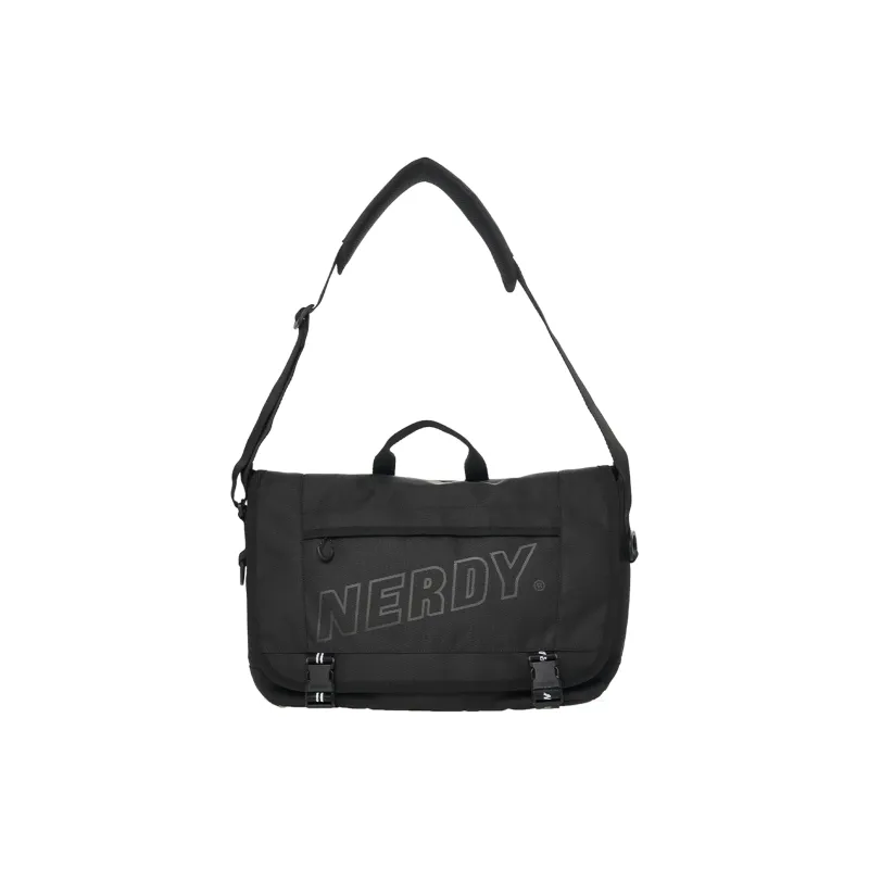 NERDY Polyester Messenger Bag Handbag Shoulder Bag Crossbody Bag Regular Unisex Black-0