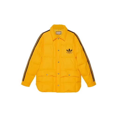 Adidas X GUCCI Puffer Jackets Unisex Yellow