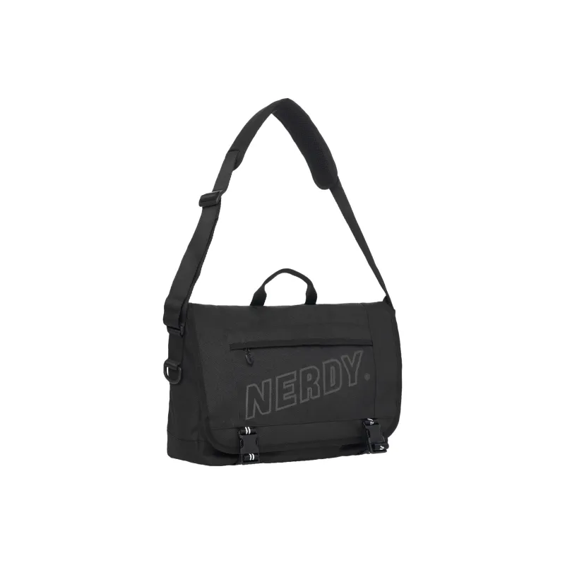 NERDY Polyester Messenger Bag Handbag Shoulder Bag Crossbody Bag Regular Unisex Black-1