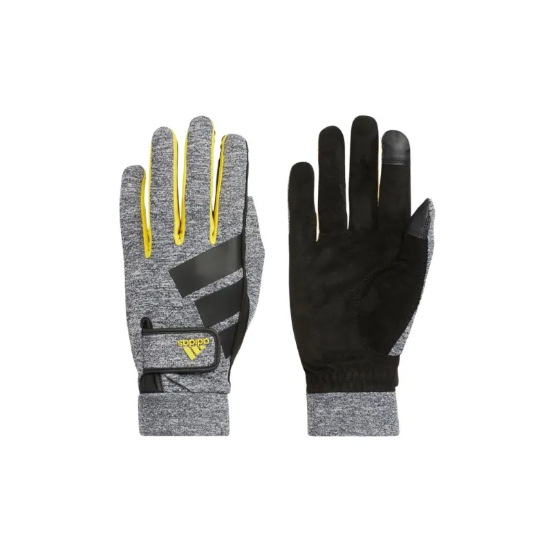 Adidas Polyester Polyurethane Sports Gloves Men's Gray-0