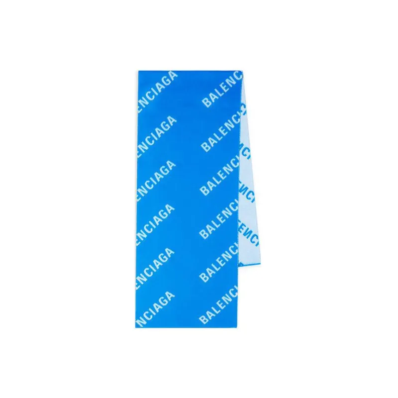 Balenciaga All Over Logo Scarf-1