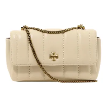 TORY BURCH Kira Sheepskin Portable Crossbody Bag, Shoulder Bag Women's Cheese White
