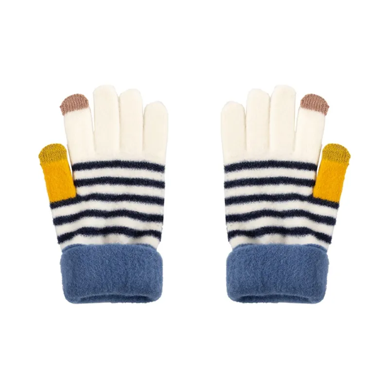 BAIJUAN Acrylic Knit Gloves Unisex Ecru-4