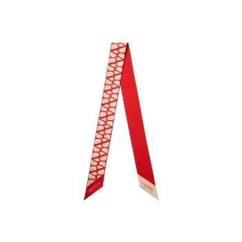Valentino Silk Scarves Women's Red
