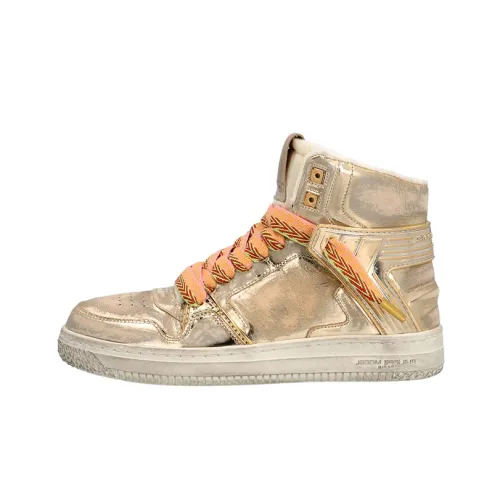 PHILIPPE MODEL Stylish Skateboarding Shoes Women's Gold