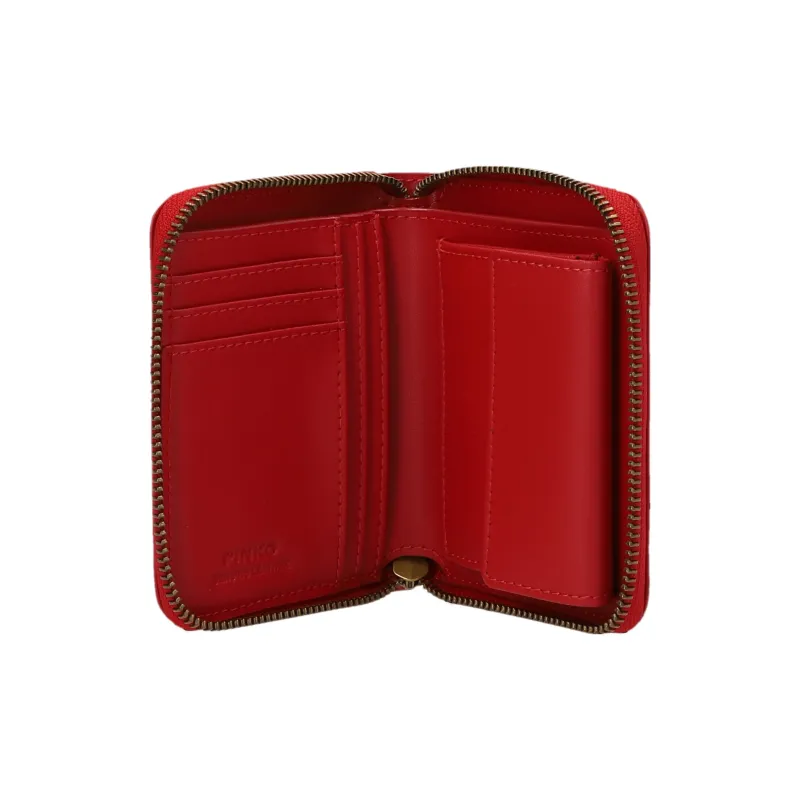 PINKO Taylor Leather Wallet Women's Red-2