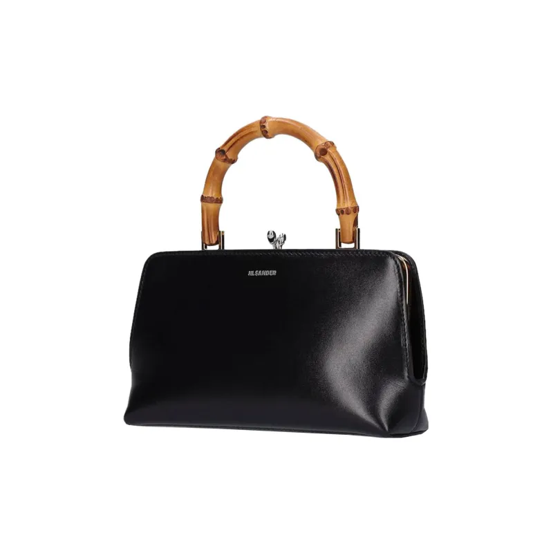 JIL SANDER Calfskin Handheld Shoulder Bag Crossbody Bag Handbag Mini Women's Black-1