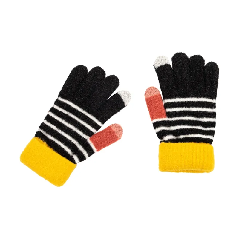BAIJUAN Acrylic Knit Gloves Unisex Ecru-8