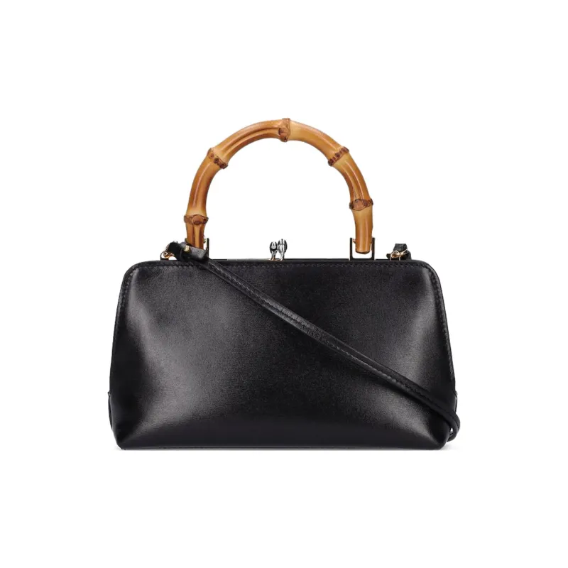 JIL SANDER Calfskin Handheld Shoulder Bag Crossbody Bag Handbag Mini Women's Black-2