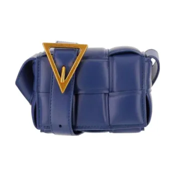 Bottega Veneta PaddedCASSETTE Sheepskin Shoulder Bag Crossbody Bag Mini Women's Dark Blue