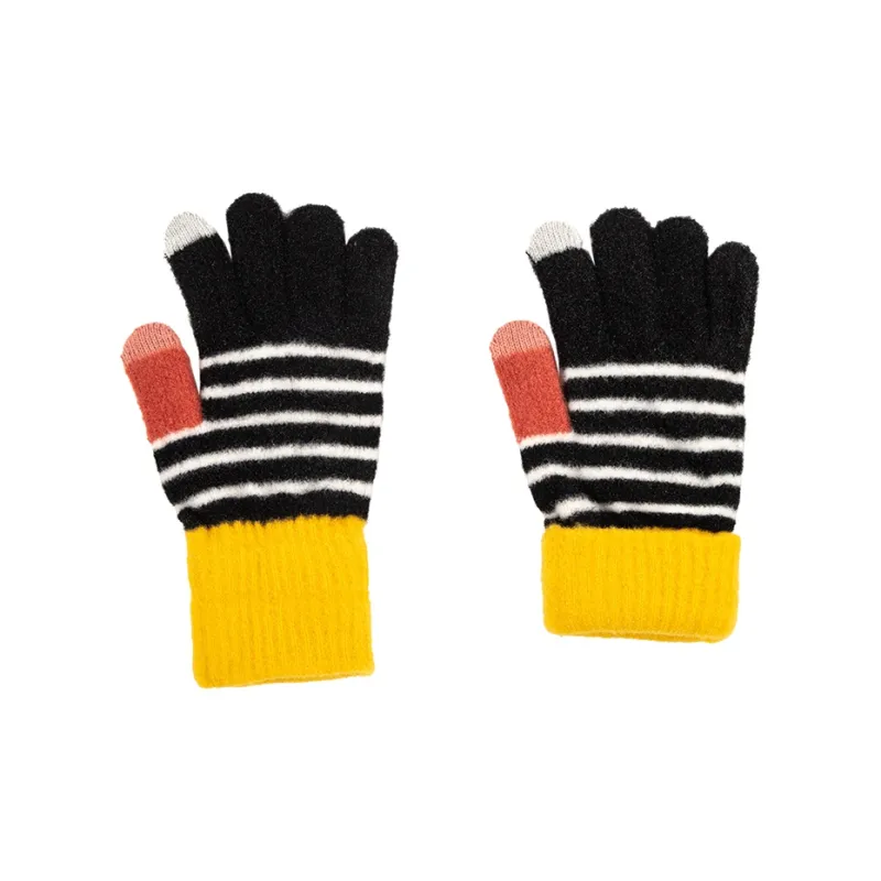 BAIJUAN Acrylic Knit Gloves Unisex Ecru-9