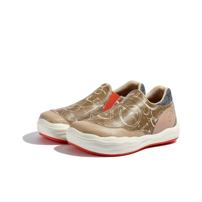 U.IN Painted Travel Shoes Andalusia 2 Stylish Skateboarding Shoes Women's-13