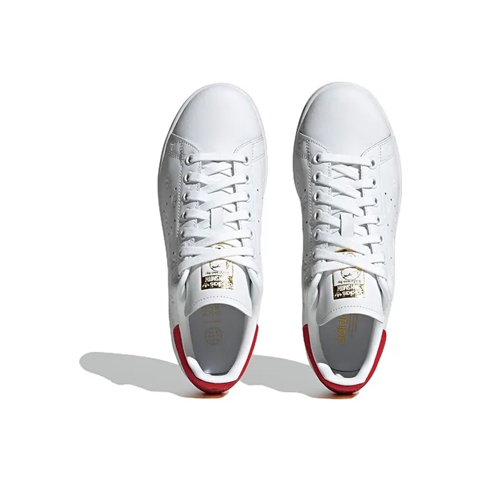 Adidas Stan Smith All Over Trefoil White Better Scarlet Women's-4