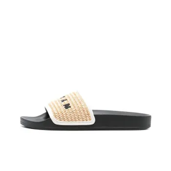 MARNI Rubber Sole Odor Resistant Slide Slippers Women's Beige Black