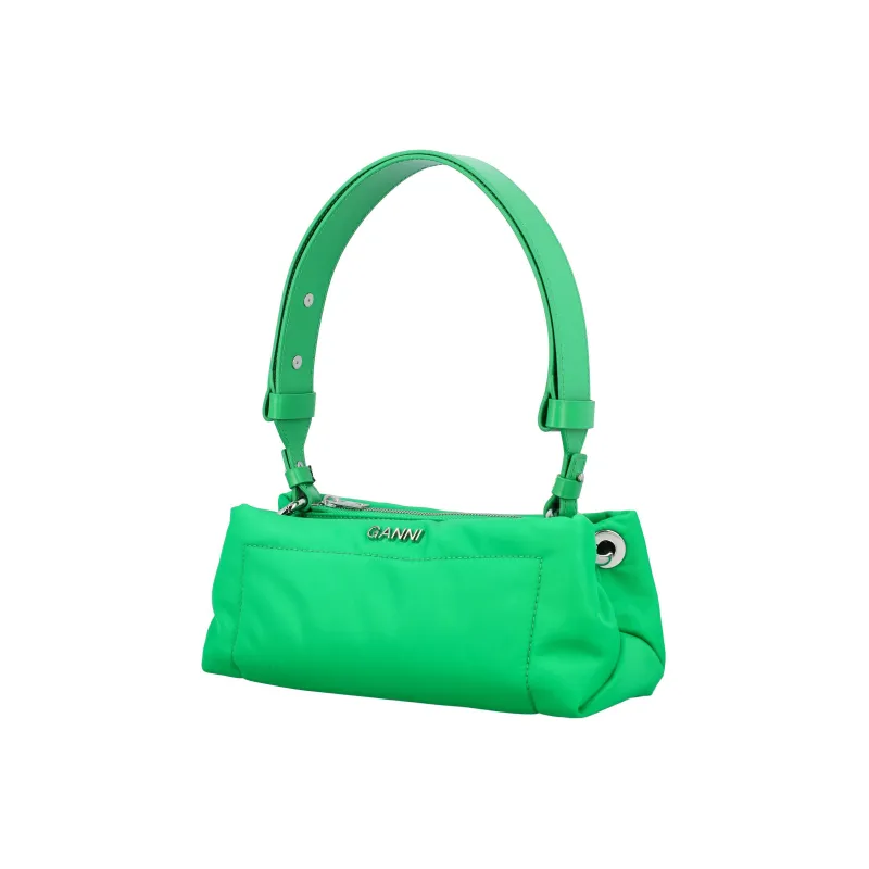 GANNI Nylon Baguette Bag Handbag, Shoulder Bag Women's Green-2