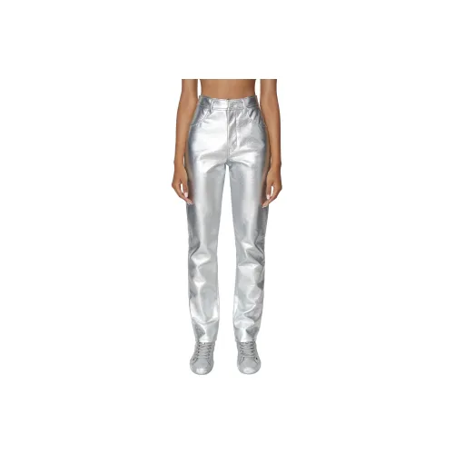DIESEL Knitted Sweatpants Women's Silver Gray